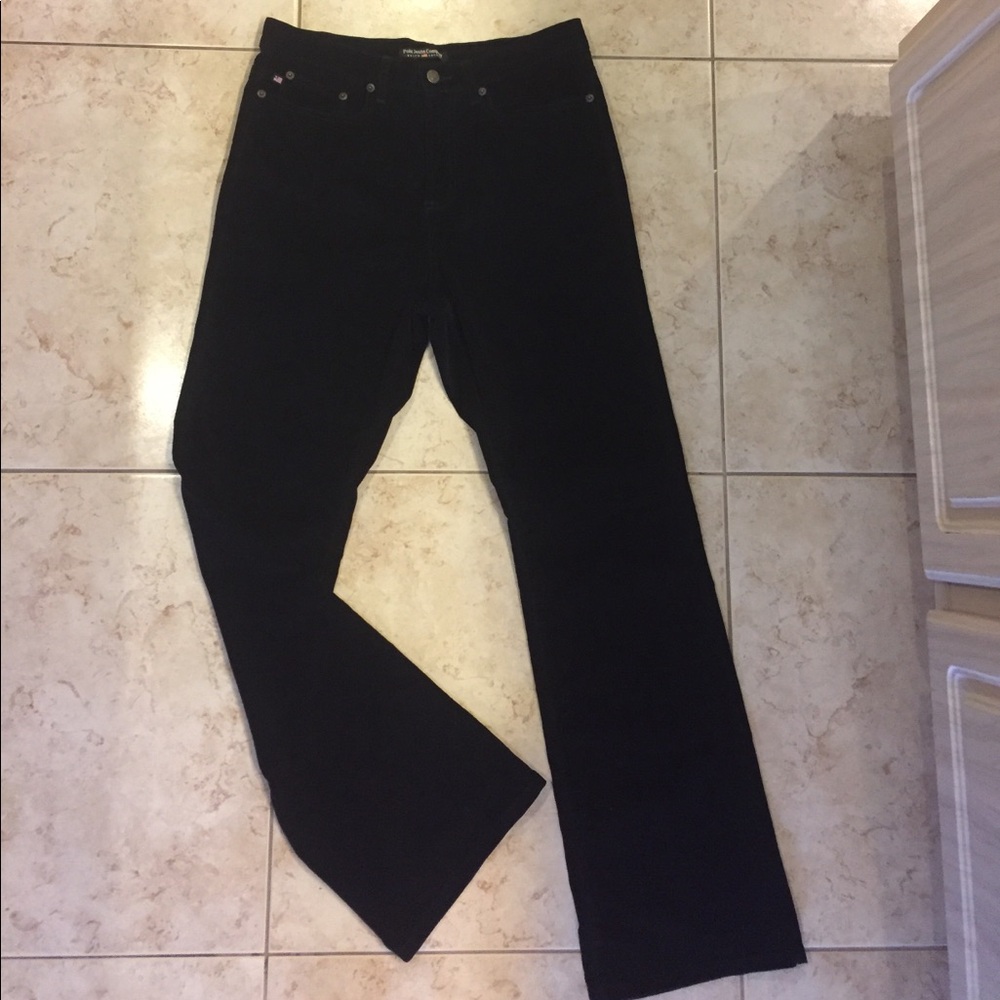 RALPH LAUREN CORDUROY BLACK JEANS